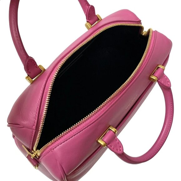 SAINT LAURENT PARIS Baby Duffle Pink Leather - Handbag 575-072125 - Picture 7 of 9